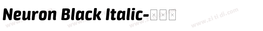 Neuron Black Italic字体转换